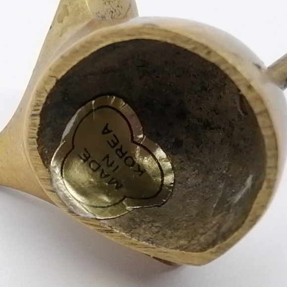 SOLD          VTG Brass Mouse Ring Holder - Picture 6 of 15